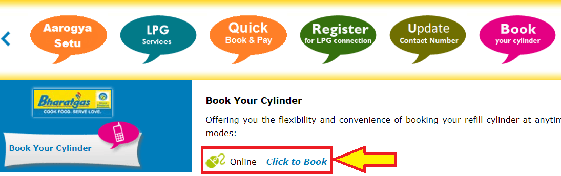 Bharat-Gas-Cylinder-Online-Booking