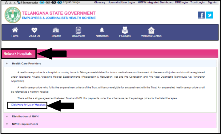 Telangana Health Card (Login): EHS Application Form & Registration