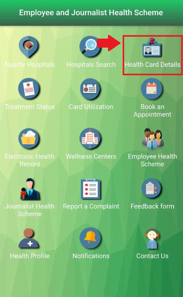 EHS_Telangana_Health_Card_Scheme_Mobile_Application_Design