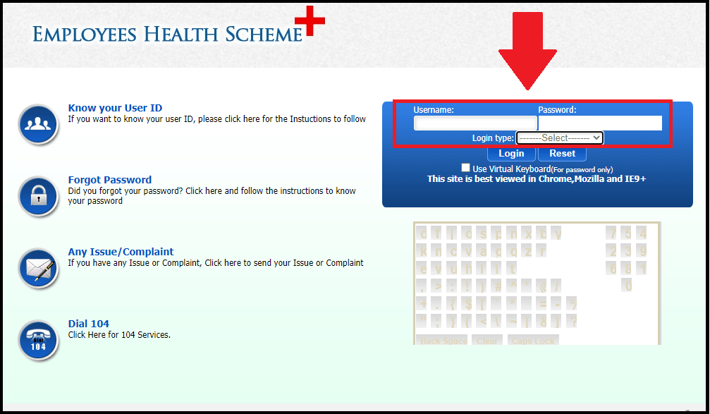 EHS_Telangana_Health_Card_Scheme_Sign_in