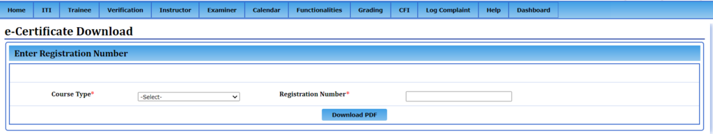 CFI E-Certificate download