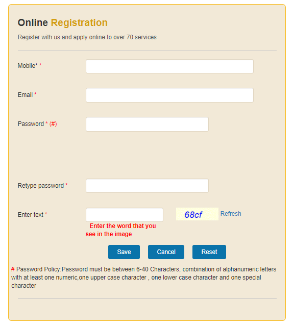 Digital Seva Setu-online-registration