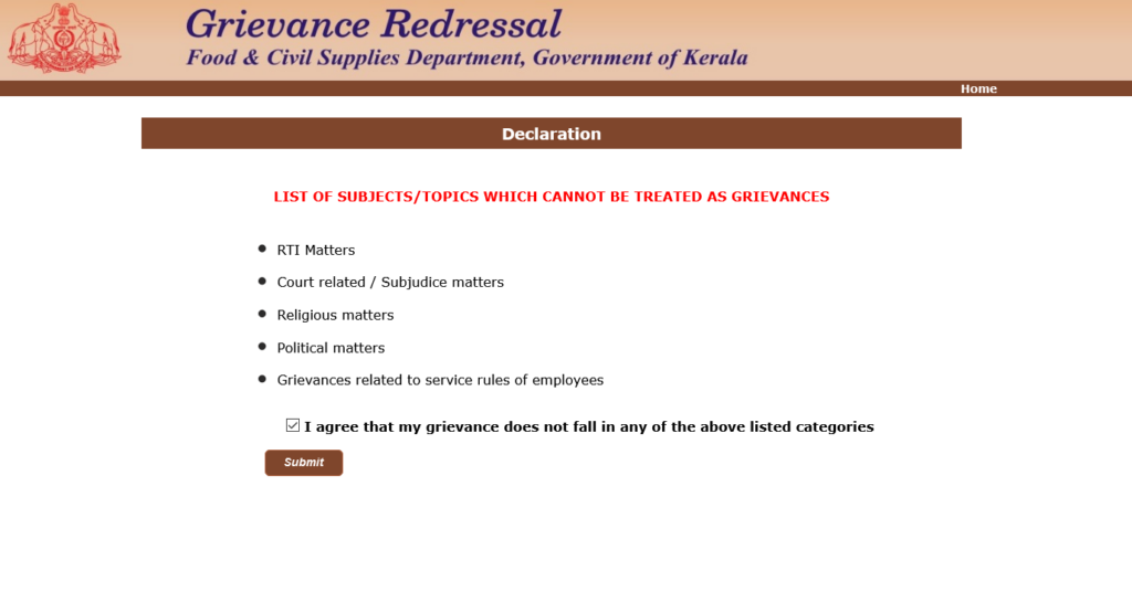 Kerala_Ration_Card_grievance_redressal