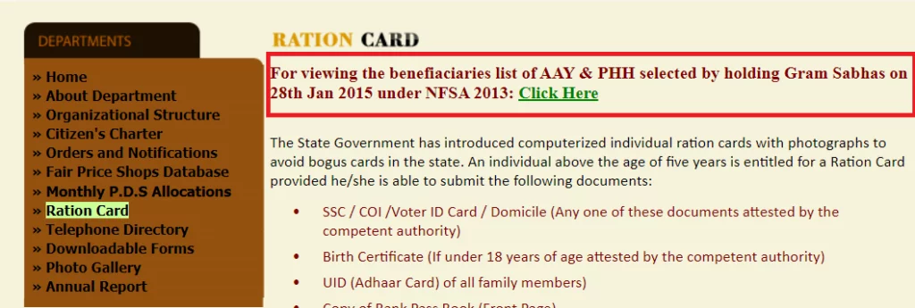 beneficiary list