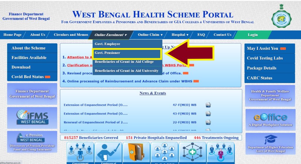 West-Bengal-health-scheme-govt-pensioner