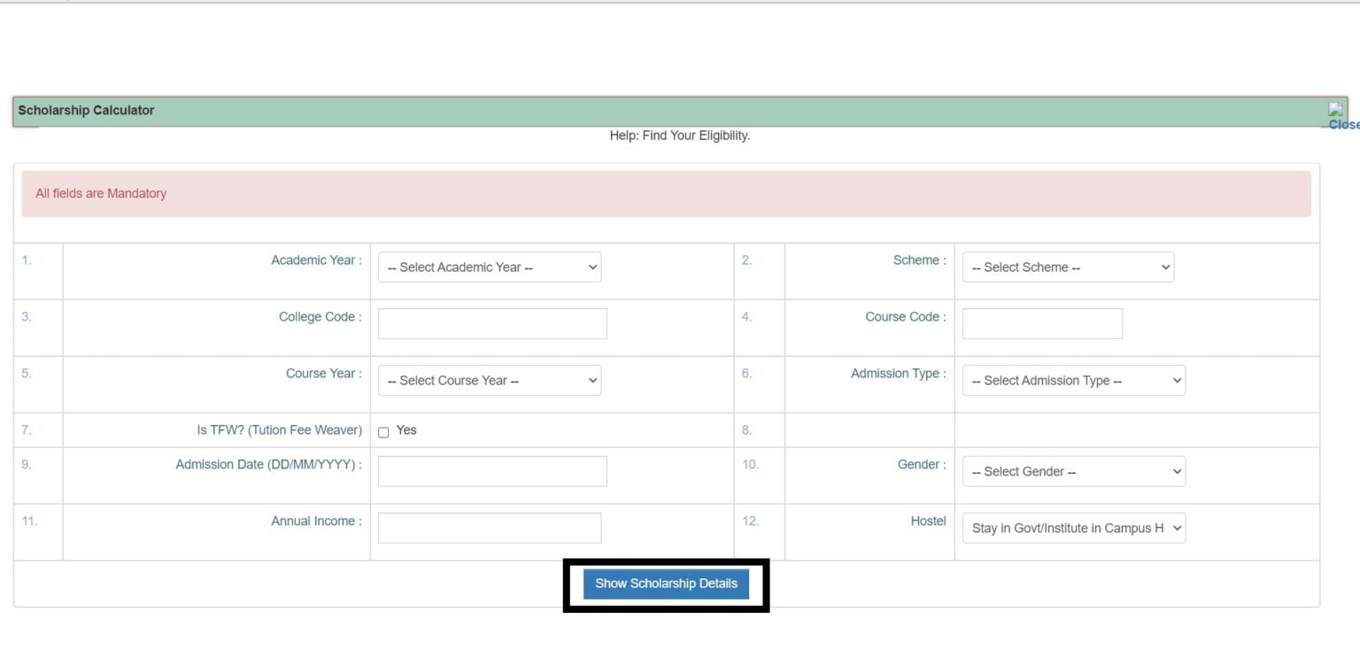 MP Scholarship Portal 2.0: Registration, E-KYC & Track Status