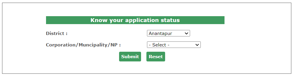 AP Land tax Application Status