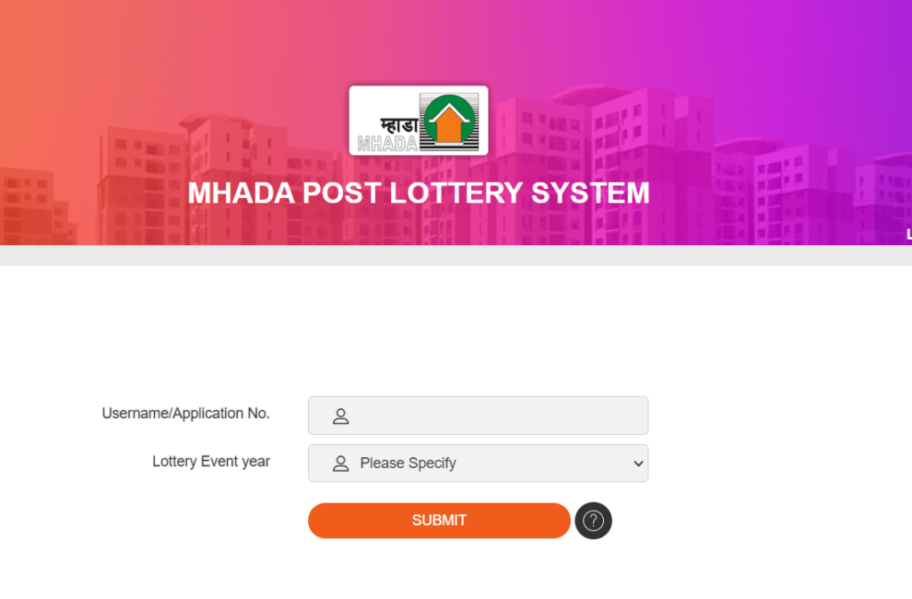 Application Status MHADA Lottery