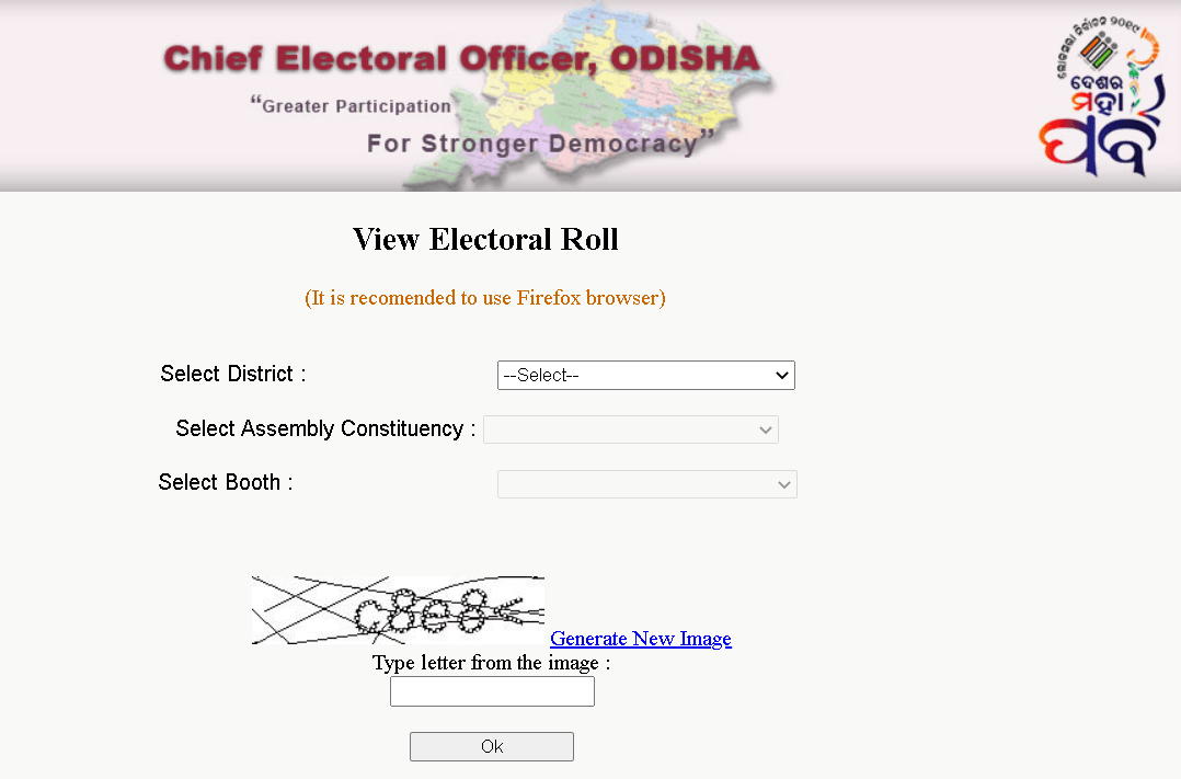 Odisha Voter List 2021 list 