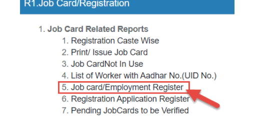 job card registration