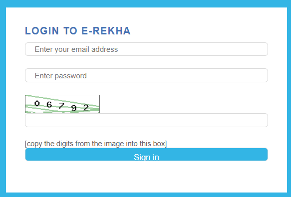 log in to the portal of e-rekha