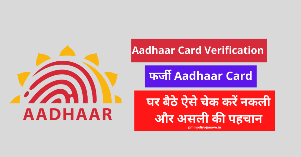 Aadhaar Card Verification: Fake Aadhaar Card!  Check the identity of fake and real like this sitting at home