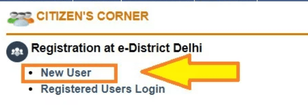 delhi-e-district portal online registration process
