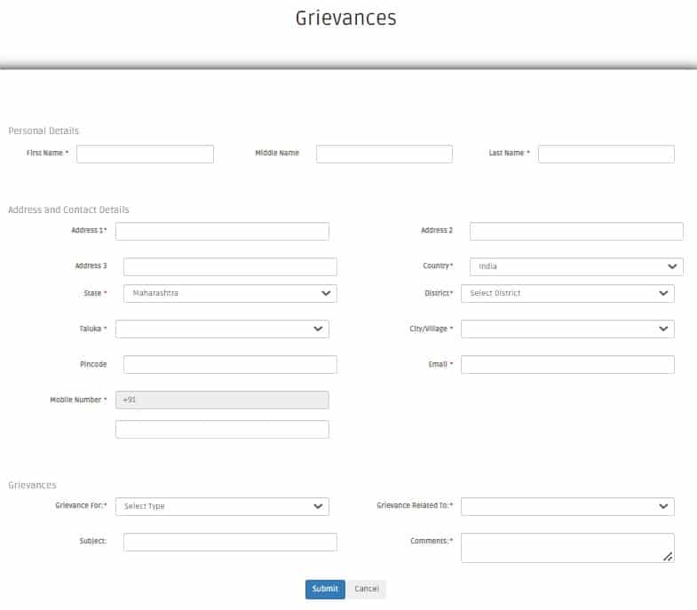 grievance-registration-form