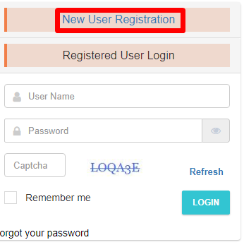 new user registration on up e seva portal
