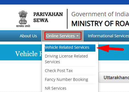 Vehicle related services road tax 