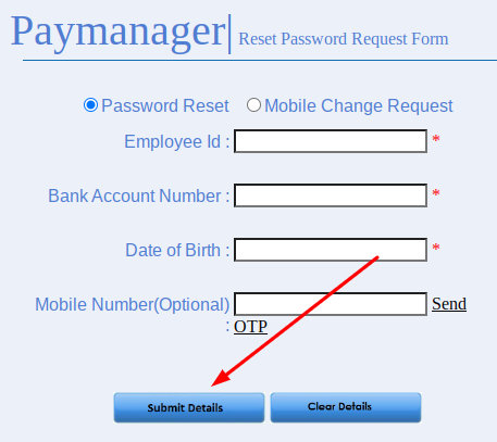 paymanager password