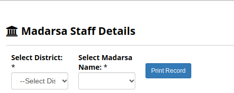 madarsa up staff