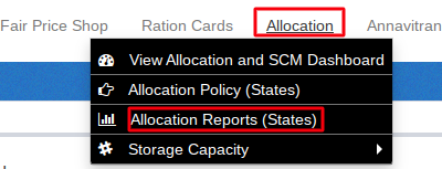 allocation report statewise online check