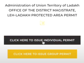 ladakh permit online apply
