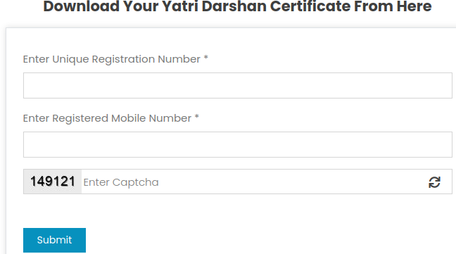 download your chardham darshan certificate online