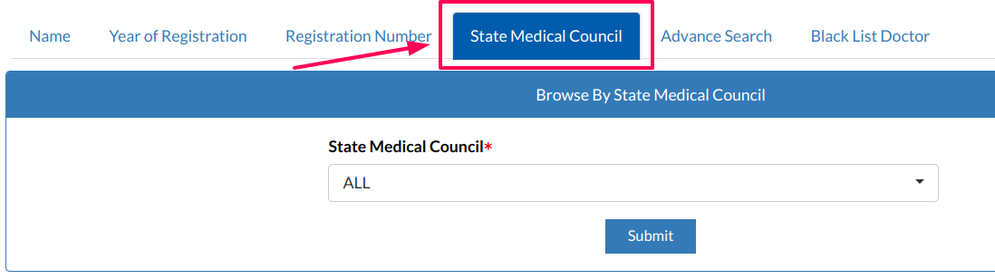 डॉक्टर का रजिस्ट्रेशन नम्बर कैसे चेक करे | Doctor Registration Number Search By Name
