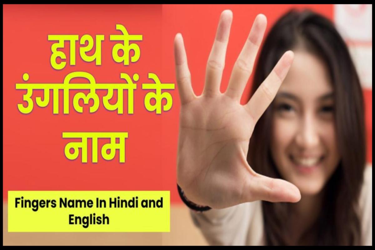 Fingers Name In Hindi and English