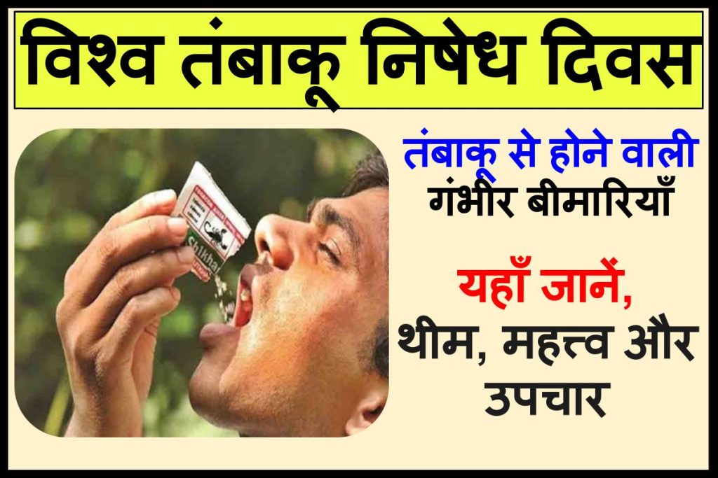 विश्व तंबाकू निषेध दिवस 2023 | World No Tobacco Day in Hindi