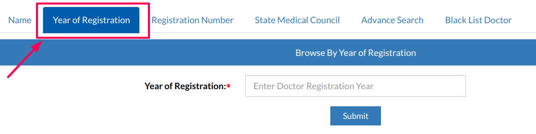Doctor Registration Number