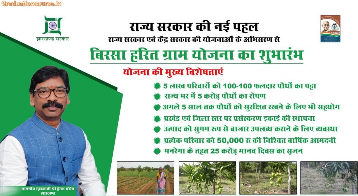 Birsa Harit Gram Scheme 2023 : झारखंड बिरसा हरित ग्राम योजना | आवेदन फॉर्म, लाभ, पात्रता