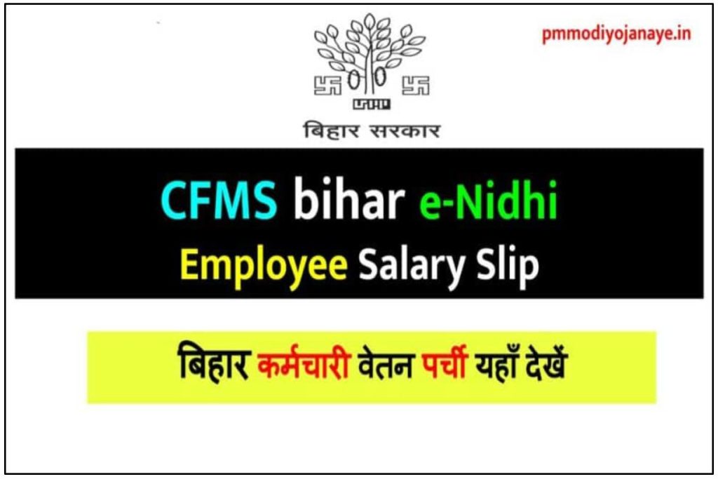 CFMS Bihar 2023: Salary Slip,Bill Report Check at e-nidhi.bihar.gov.in
