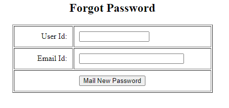 LIC Merchant Forgot Password Page