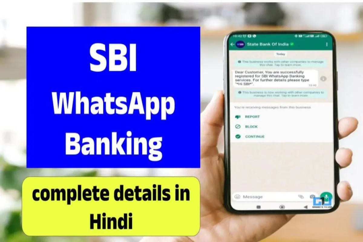 How To Activate Sbi Whatsapp Banking Sbi New Banking Service 7081